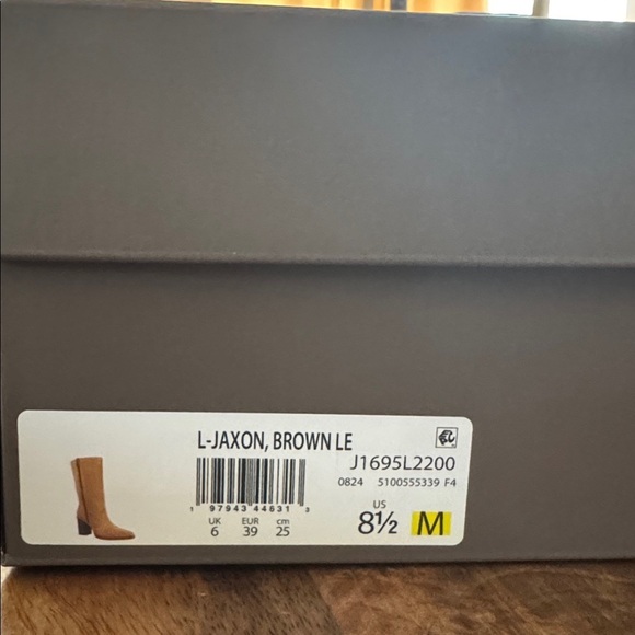 NWB $225 Franco Sarto Suede Jaxon Mid Shaft Boots Western Camel Brown Tan Sz 8.5 - Picture 8 of 9